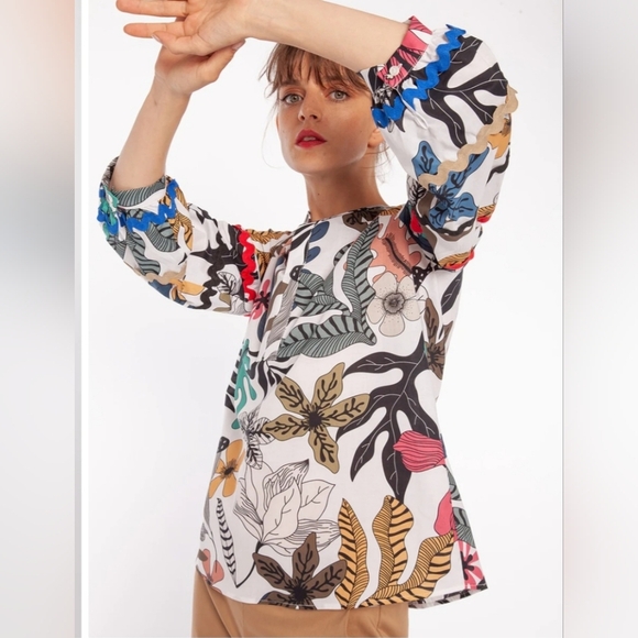 Vilagallo Lucera Top Women Blouse Size 38 - Picture 2 of 15